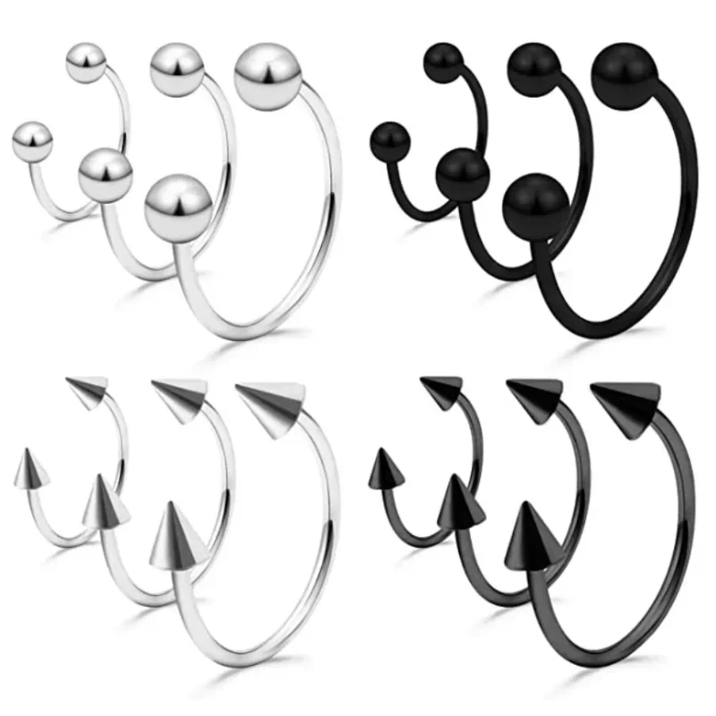 Zoor Body Jewelry - Punk C Shape Steel Nose Ring