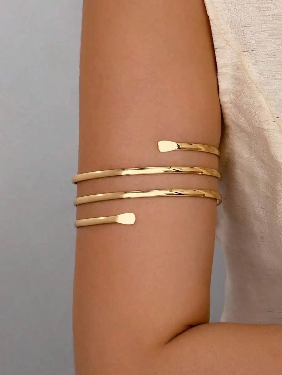 Body Jewelry Women - 1pc Women Metal Wire Armband, Upper