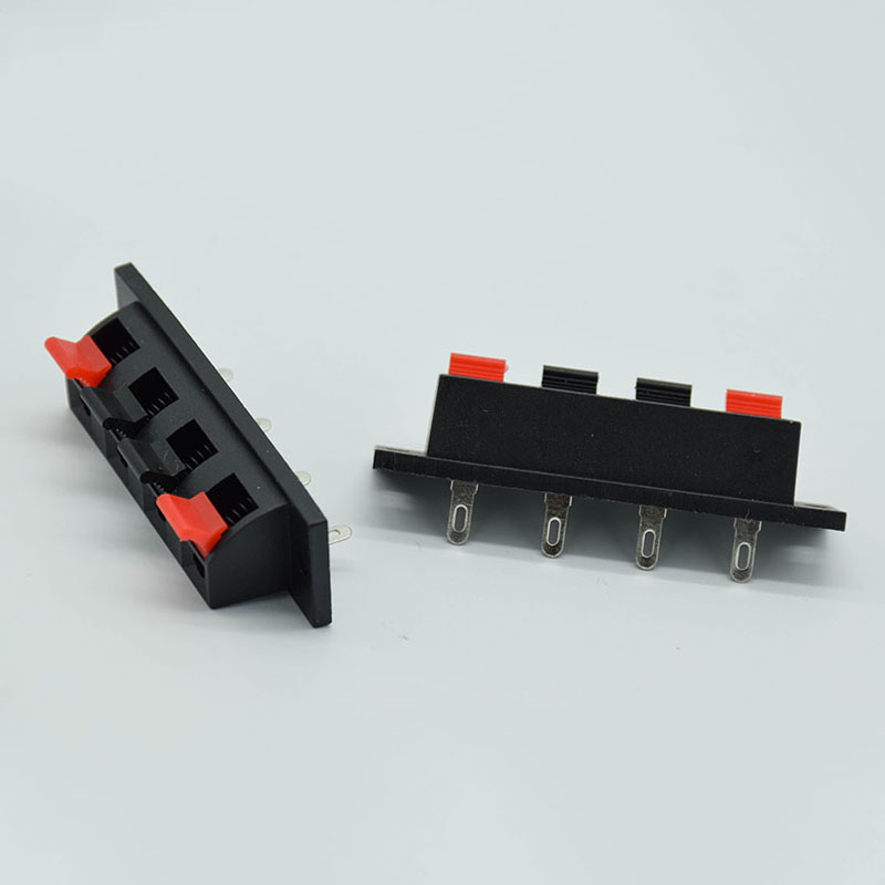 Threadless Push Pin - 2 Pcs 4 Positions Connector Terminal