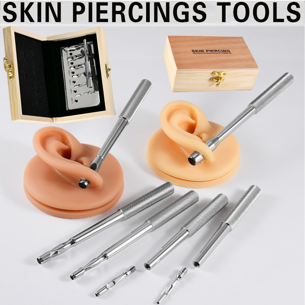 Body Jewelry Dermal - 7-1PCS 316L Stainless Steel Biopsy Leather