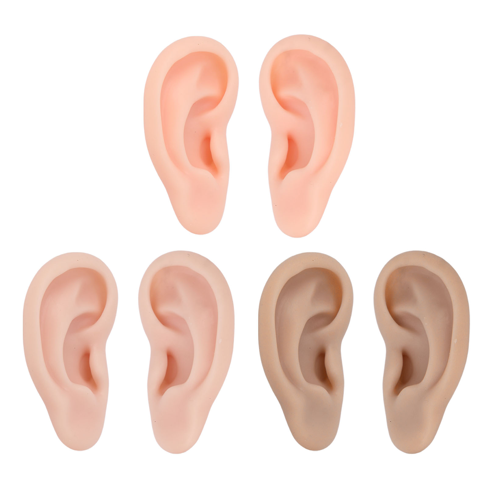 Body Jewelry Display - Silicone Human Ear Model 1 Pair