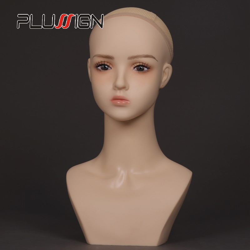 Body Jewelry Display - Realistic Bust Wig Head For Wigs,Hat,Earrings,Necklace