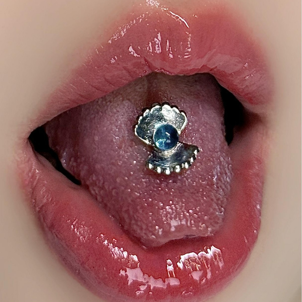 Body Jewelry Unique - 2026 Unique Shell Tongue Ring Surgical