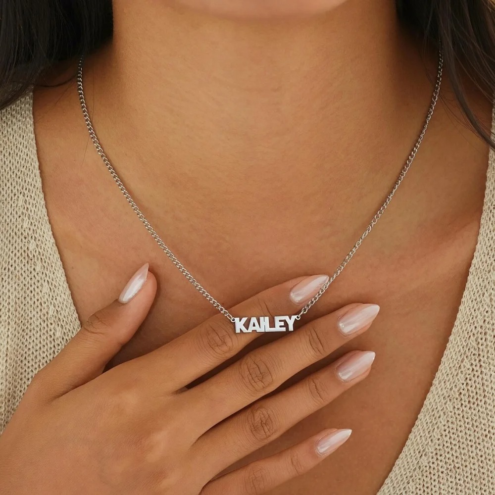 Body Jewelry Unique - Customized Name Necklace with Cuban Chain
