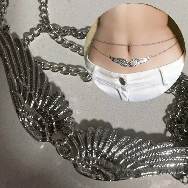 Body Jewelry Women - Double Layer Wings Angel Waist Chain