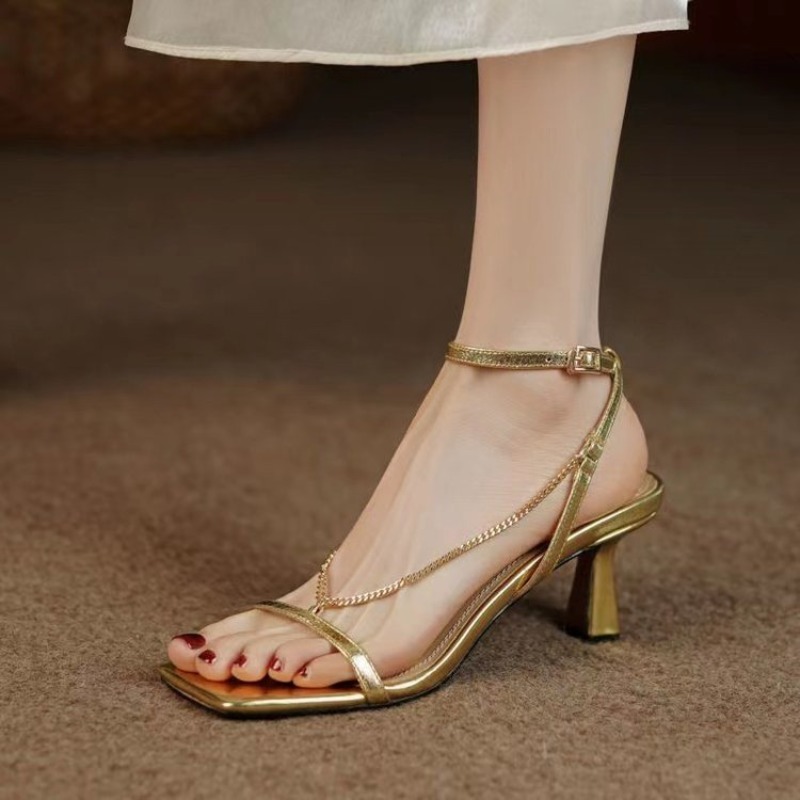 Women Chain Sandals High Heels - Body Jewelry Back recensione e prezzo
