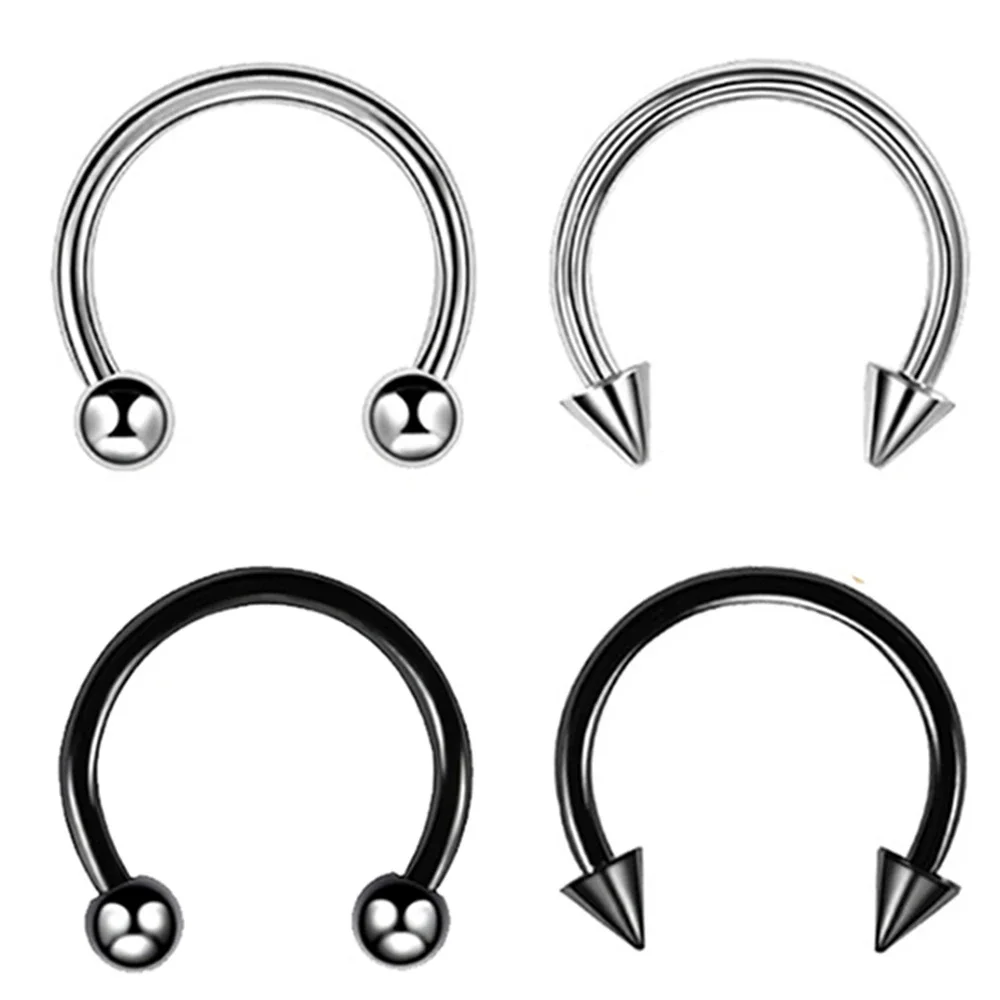 Punk C Shape Steel Nose Ring H - Zoor Body Jewelry recensione e prezzo