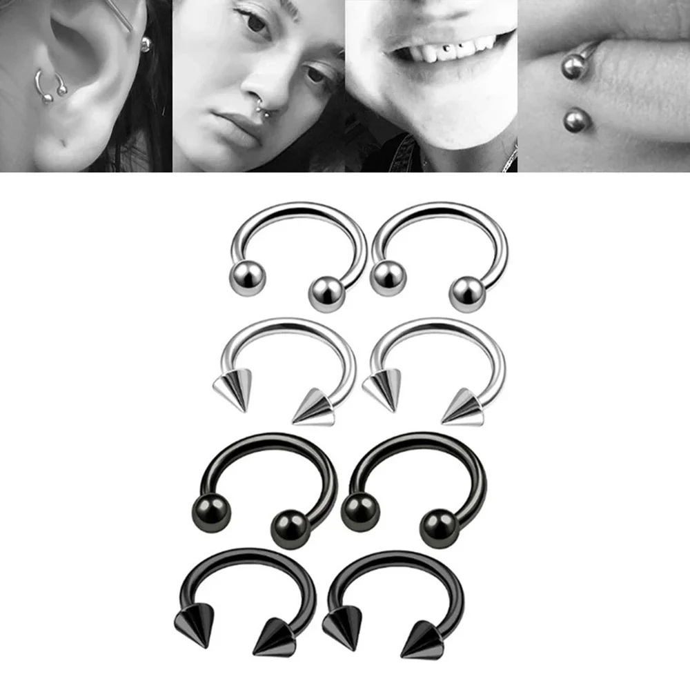 Punk C Shape Steel Nose Ring H - Zoor Body Jewelry recensione e prezzo