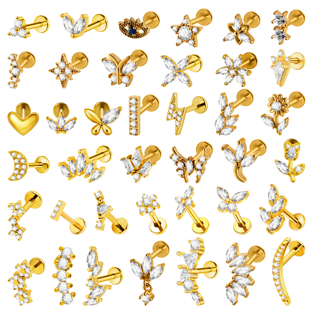 1PC Stainless Steel Lip Studs  - Body Jewelry Internally Threaded recensione e prezzo