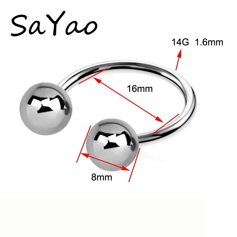 Big Ball Stainless Steel Barbe - Nipple Bar Curved recensione e prezzo