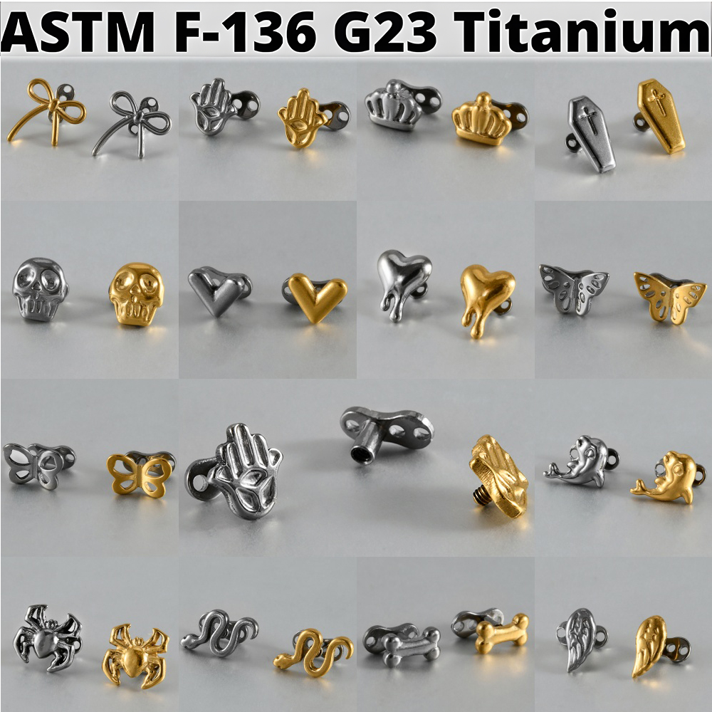 14-1PCS G23 Pure Titanium Butt - Body Jewelry Dermal recensione e prezzo