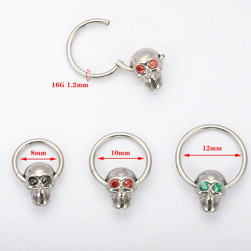 ZOOR F136 Titanium Gothic Skul - Zoor Body Jewelry recensione e prezzo