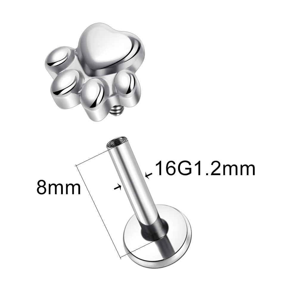 1pcs Implant Grade Titanium Pu - Body Jewelry Internally Threaded recensione e prezzo