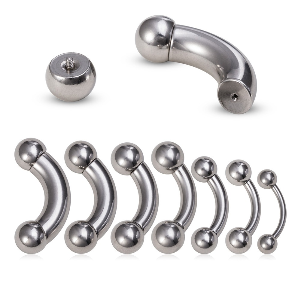 1pc Big Size Genital Curved Ba - Nipple Bar Curved recensione e prezzo