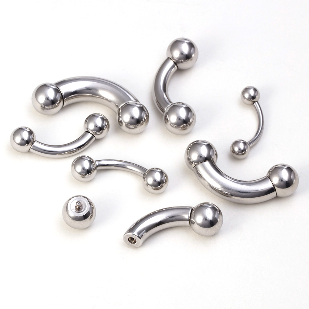 1pc Big Size Genital Curved Ba - Nipple Bar Curved recensione e prezzo