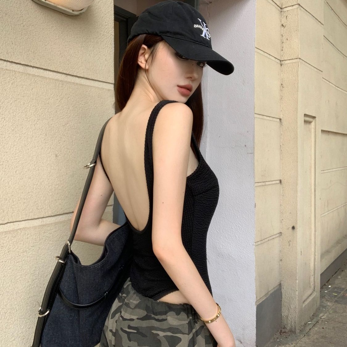 Black Strappy Bodysuit Sexy Ba - Body Jewelry Women recensione e prezzo