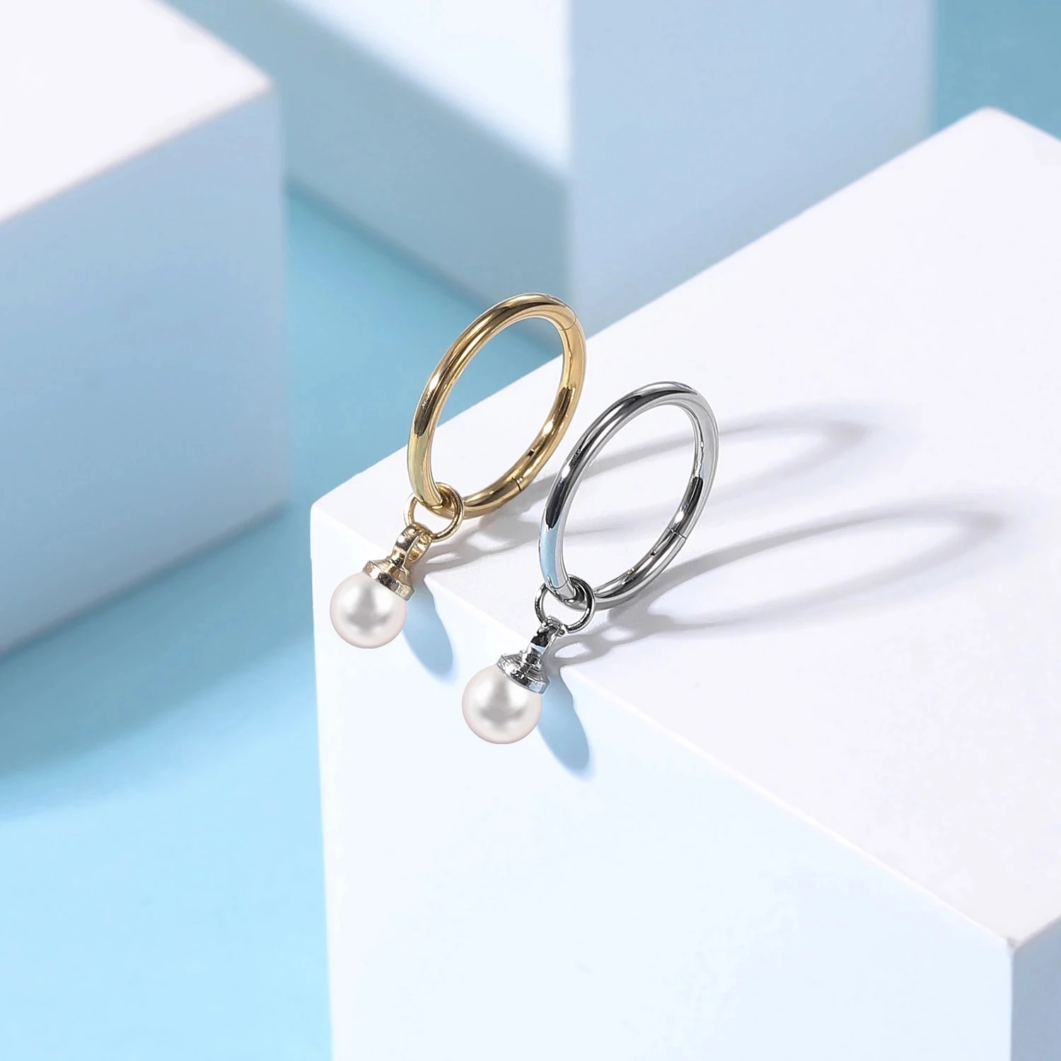 ZS 16G Gold Color Hoop Belly R - Body Jewelry Real Gold recensione e prezzo