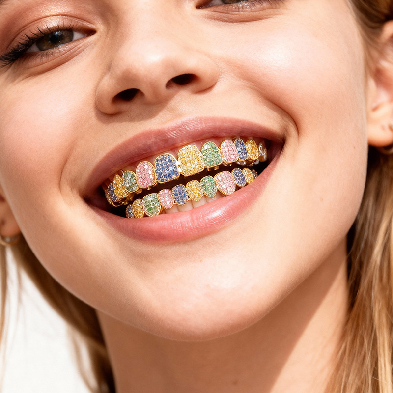 New Exquisite Hip-Hop Full Dia - Body Jewelry Real Gold recensione e prezzo