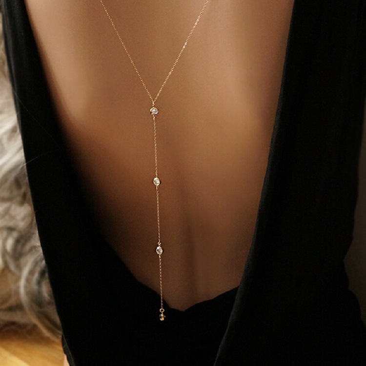 New Rhinestone Sexy Women's Ba - Body Jewelry Back recensione e prezzo