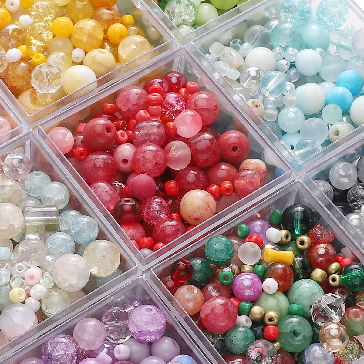 3-12mm 30G/Bag Glass Mixed Bea - Body Jewelry Unique recensione e prezzo
