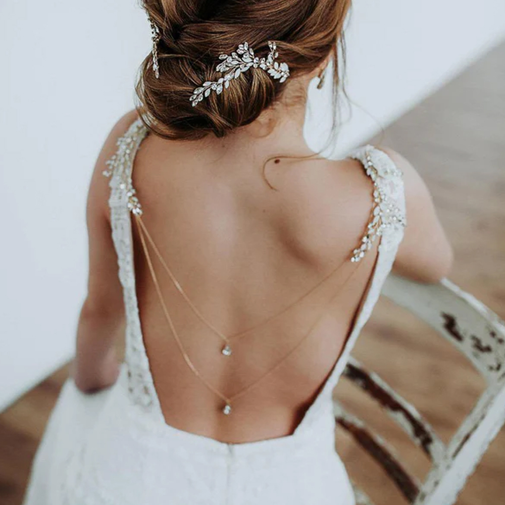 Zircon Tassel Pendant Back Cha - Body Jewelry Back recensione e prezzo