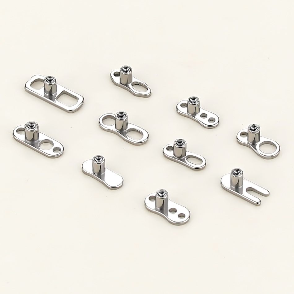 5Pcs/10Pcs /50Pcs Titanium Der - Body Jewelry Dermal recensione e prezzo
