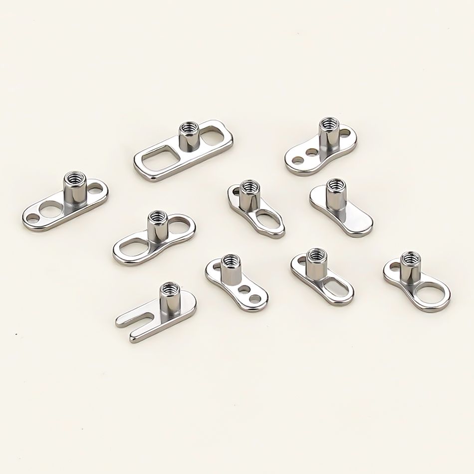 5Pcs/10Pcs /50Pcs Titanium Der - Body Jewelry Dermal recensione e prezzo
