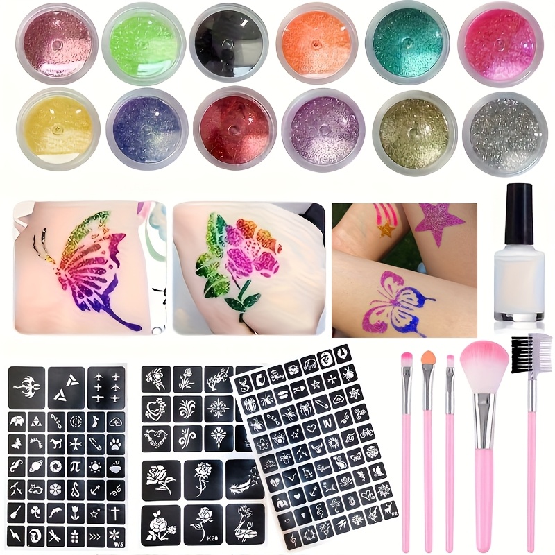 DIY Flash Tattoo 12 Colors of  - Body Jewelry Glue recensione e prezzo