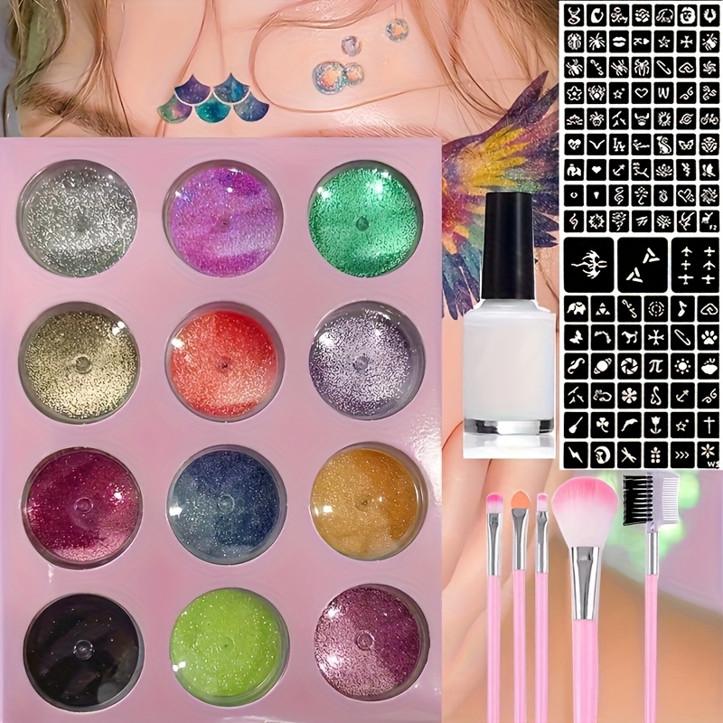 DIY Flash Tattoo 12 Colors of  - Body Jewelry Glue recensione e prezzo