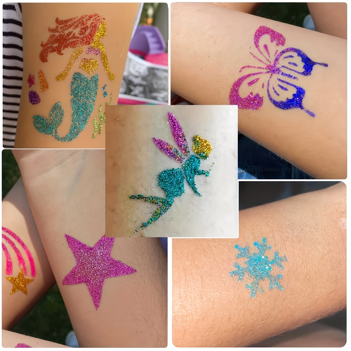 DIY Flash Tattoo 12 Colors of  - Body Jewelry Glue recensione e prezzo