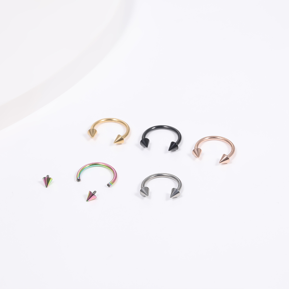 1PC Titanium 16G Septum Horses - Zoor Body Jewelry recensione e prezzo