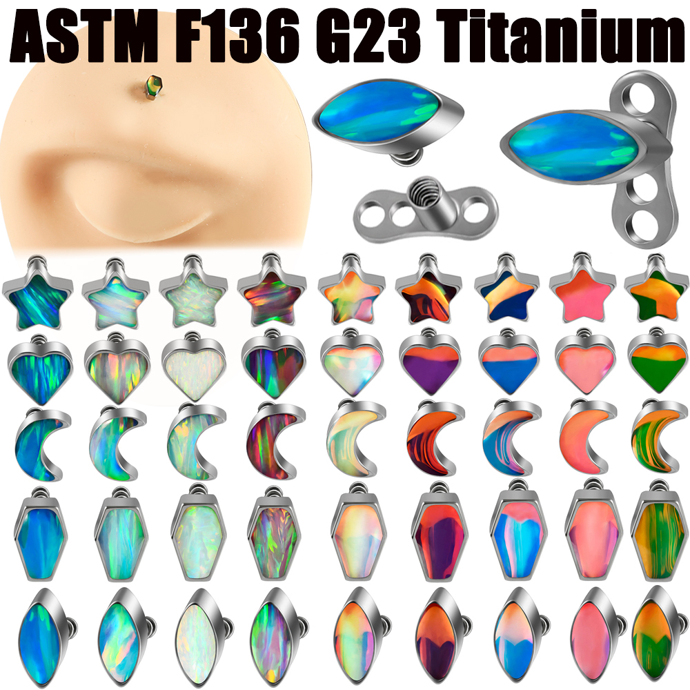 1PC Titanium Flash Film&Opal M - Body Jewelry Dermal recensione e prezzo
