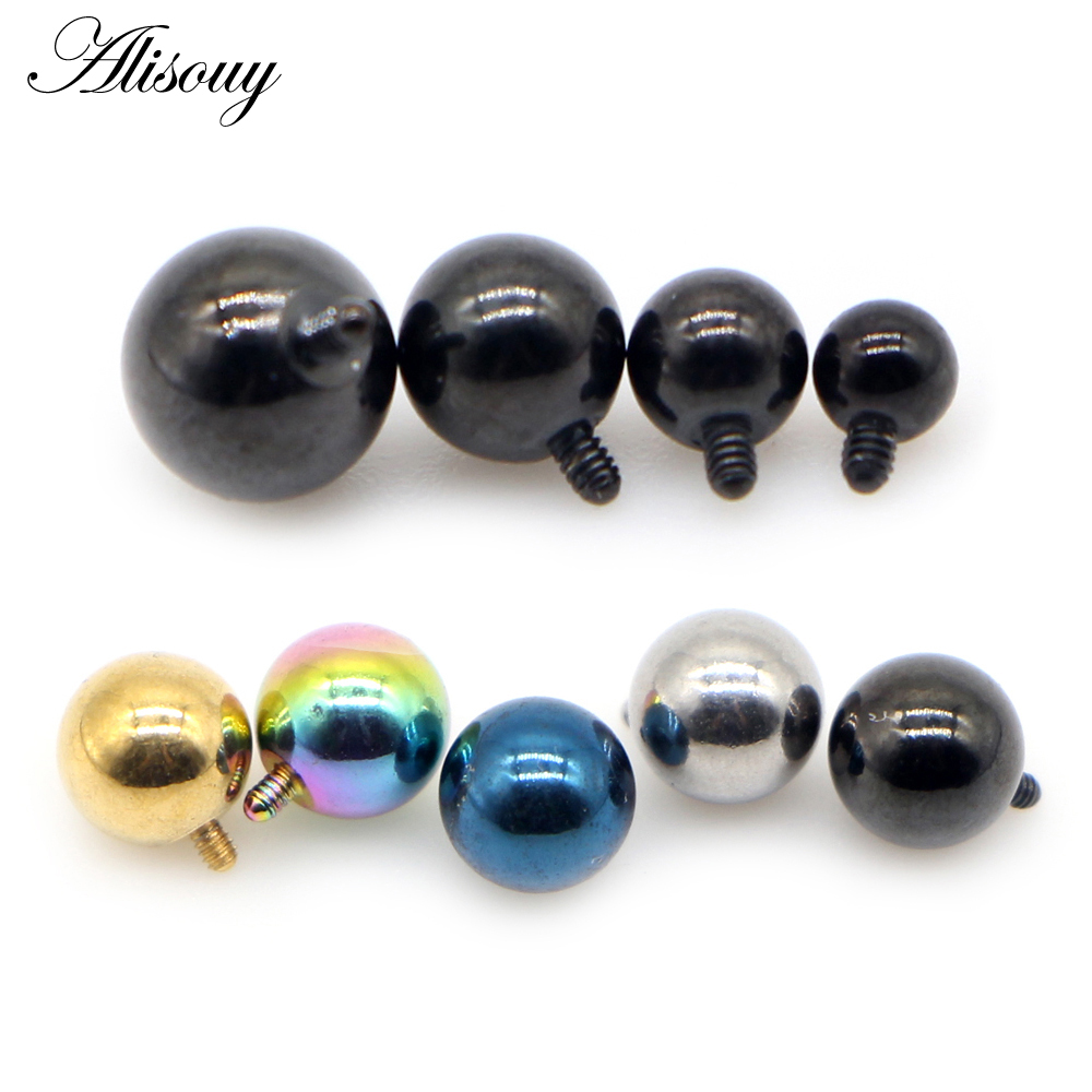 Alisouy 2PCS 3/4/5/6mm 16G Sta - Body Jewelry Dermal recensione e prezzo