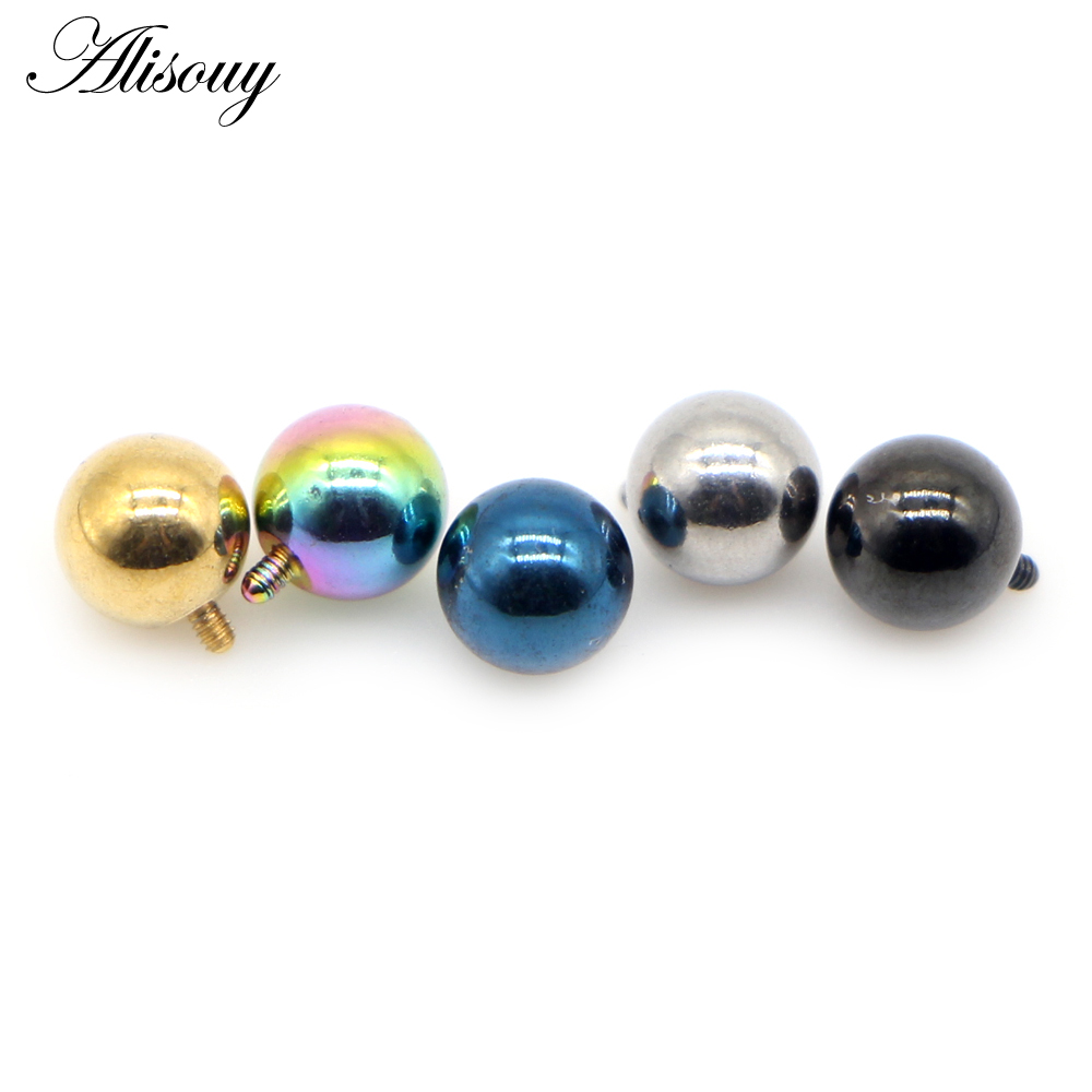 Alisouy 2PCS 3/4/5/6mm 16G Sta - Body Jewelry Dermal recensione e prezzo