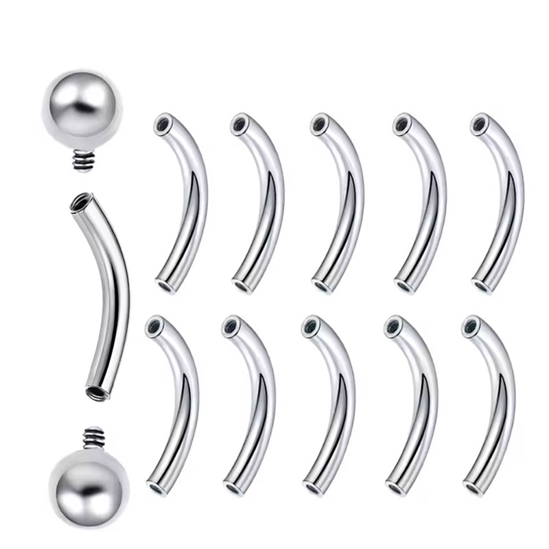 10 Pcs ASTM F136 Titanium PIER - Nipple Bar Curved recensione e prezzo