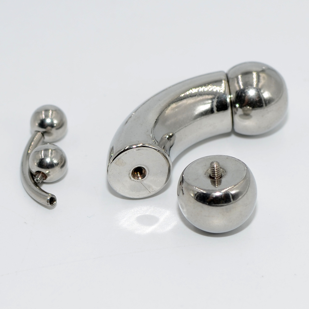 1Pc Big Size Stainless Steel S - Nipple Bar Curved recensione e prezzo