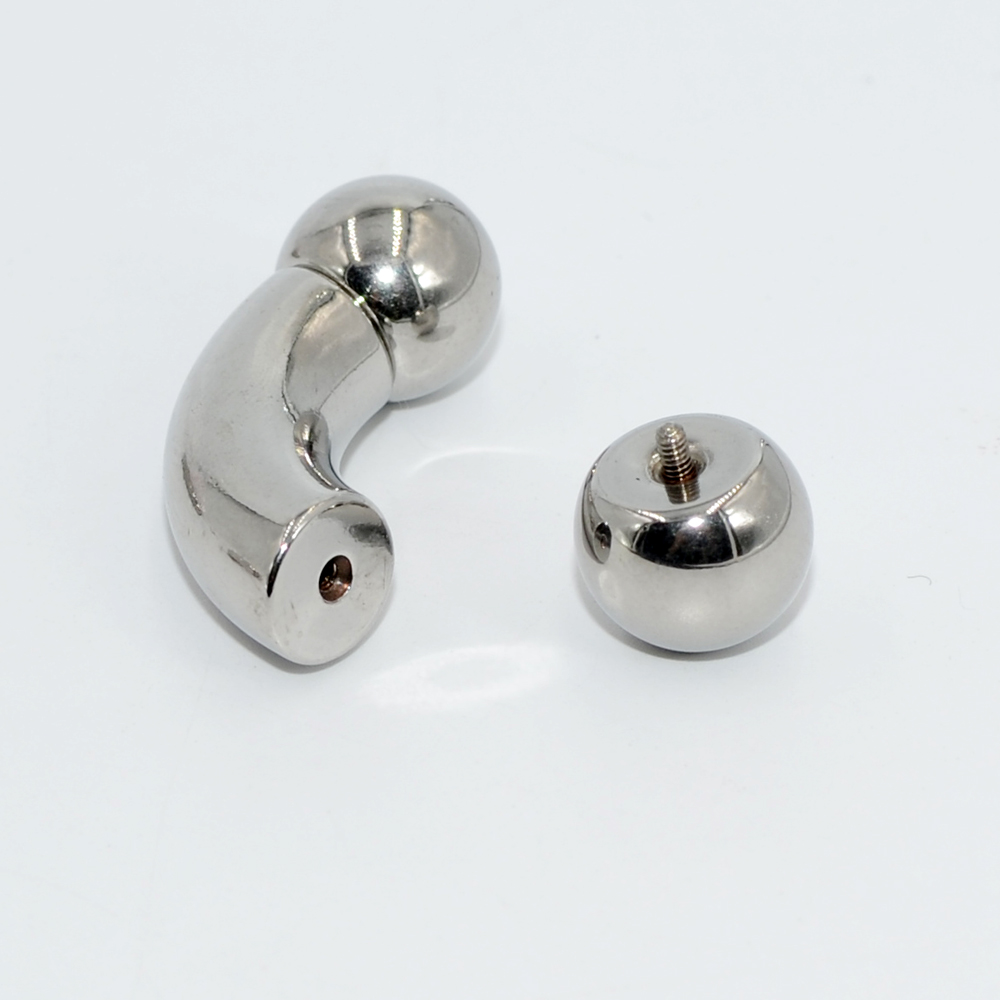 1Pc Big Size Stainless Steel S - Nipple Bar Curved recensione e prezzo