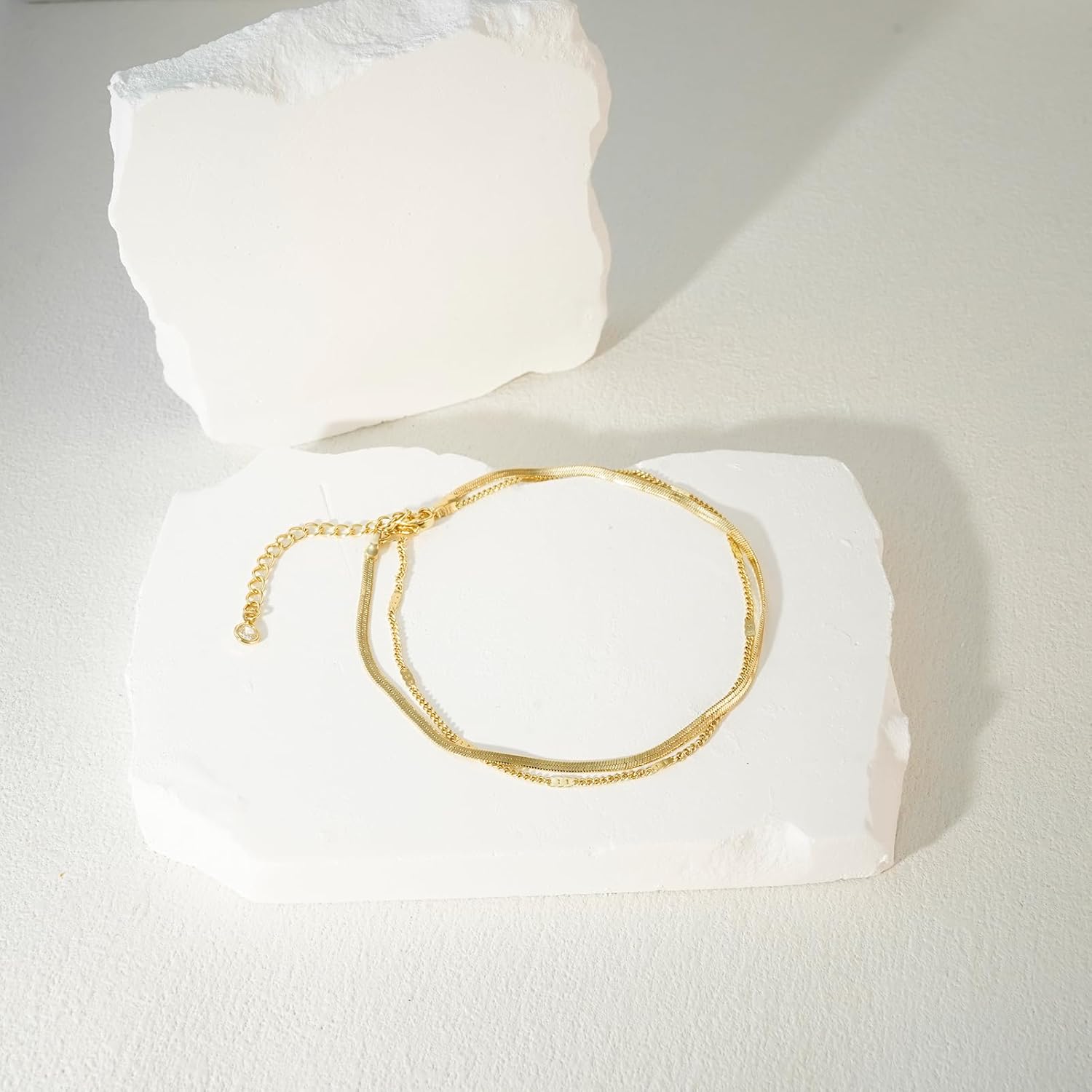 Ankle Bracelets for Women 14k  - Body Jewelry Real Gold recensione e prezzo