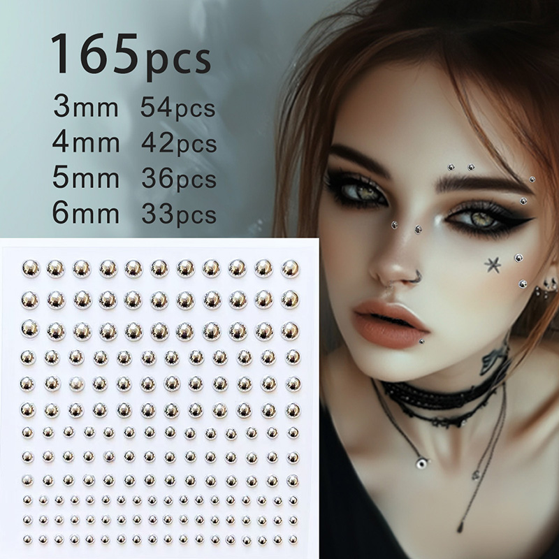 3D Face Eyes Party Makeup Tatt - Body Jewelry Eyebrow recensione e prezzo