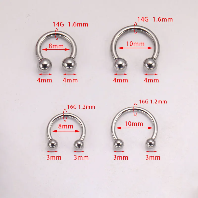 5pcs ASTM F136 Titanium Horses - Zoor Body Jewelry recensione e prezzo