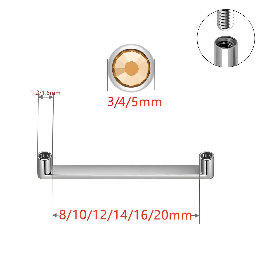 ASTM F136 Titanium Dermal Anch - Body Jewelry Dermal recensione e prezzo