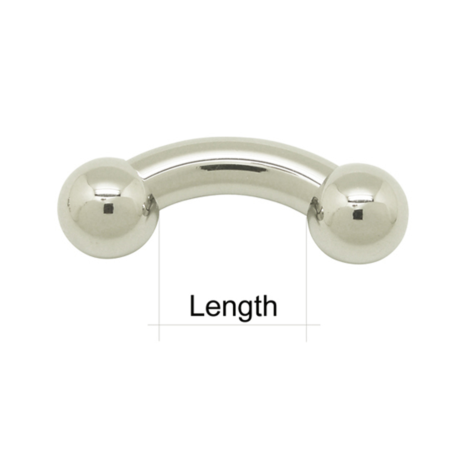 316L stainless steel body pier - Nipple Bar Curved recensione e prezzo