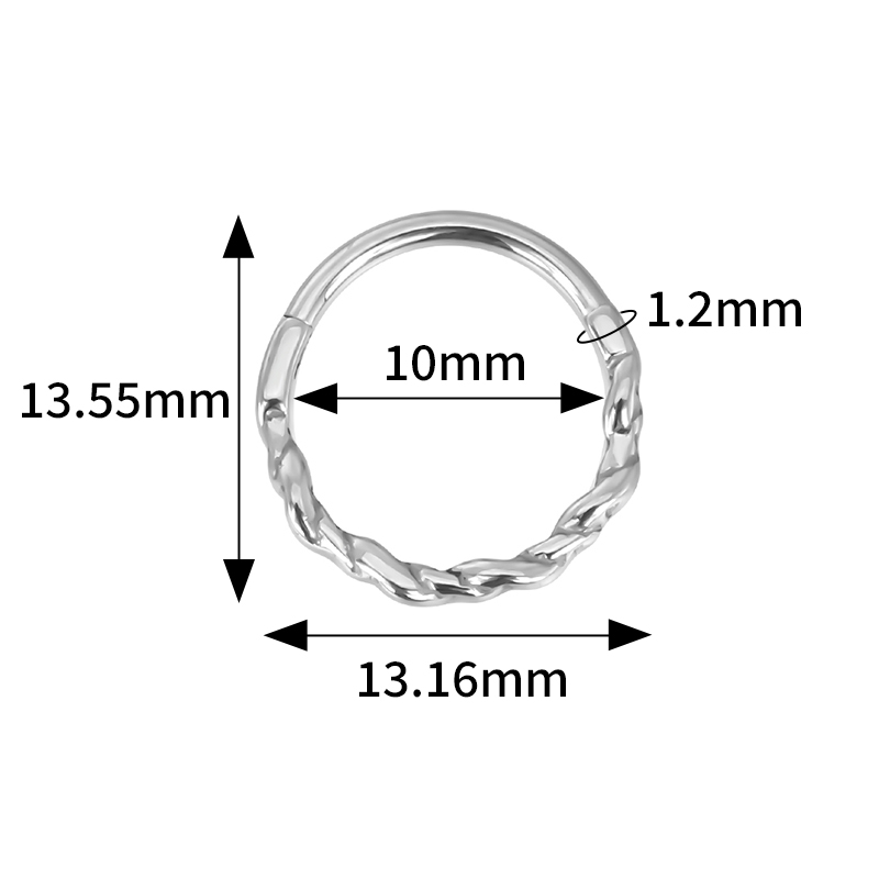 ASTM F136 Titanium EAR PIERC N - Nipple Bar Curved recensione e prezzo