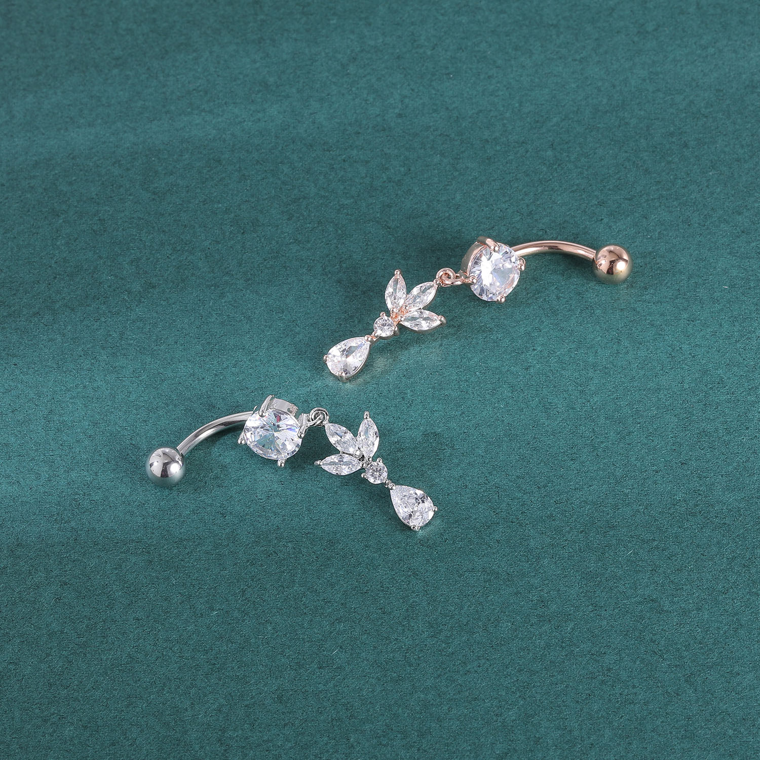 ZS 14G 1PC Zircon Flower Belly - Body Jewelry Real Gold recensione e prezzo