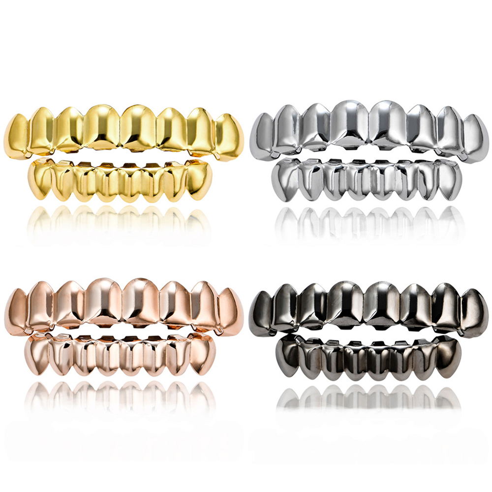 Hip Hop Gold Braces Upper Teet - Body Jewelry Real Gold recensione e prezzo