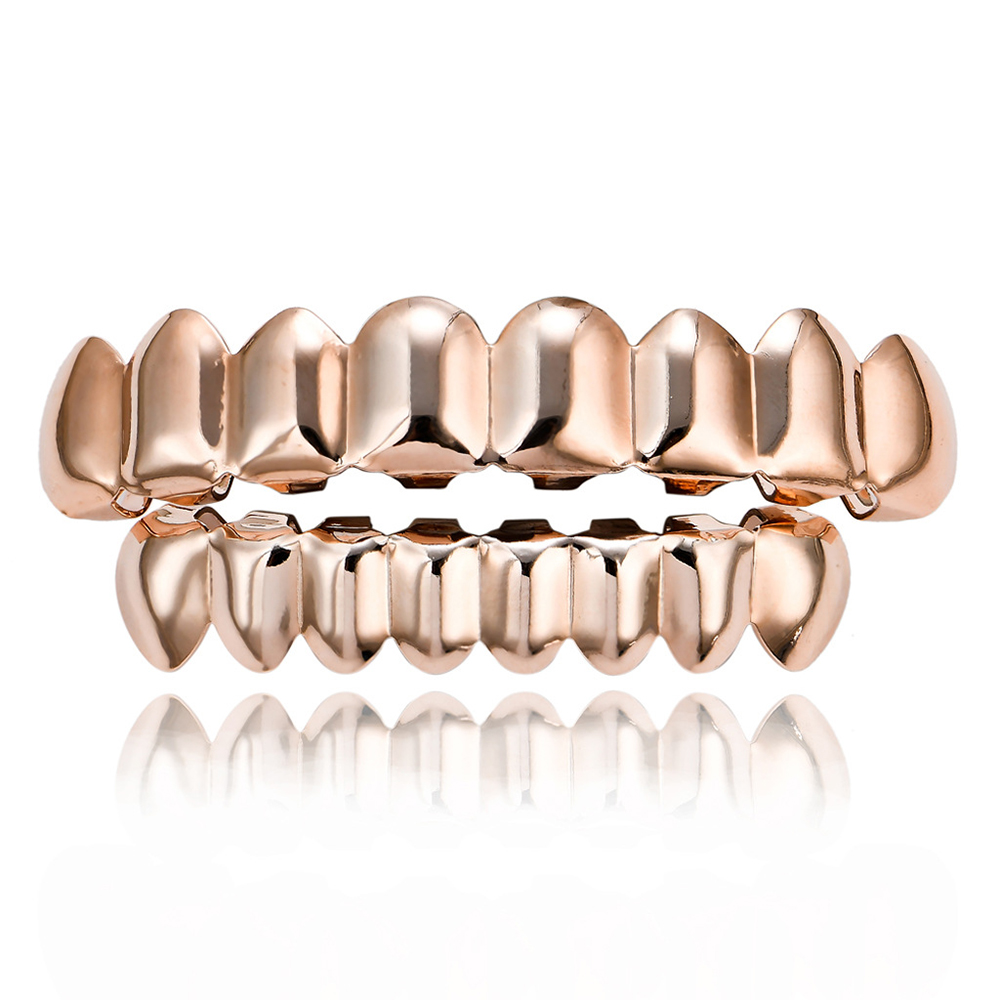 Hip Hop Gold Braces Upper Teet - Body Jewelry Real Gold recensione e prezzo