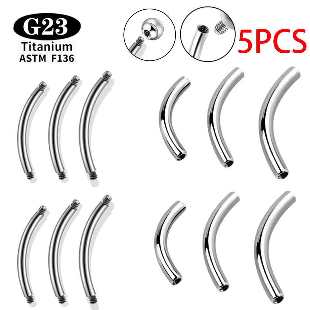 5 Pcs/Lot ASTM F136 Titanium I - Body Jewelry Internally Threaded recensione e prezzo