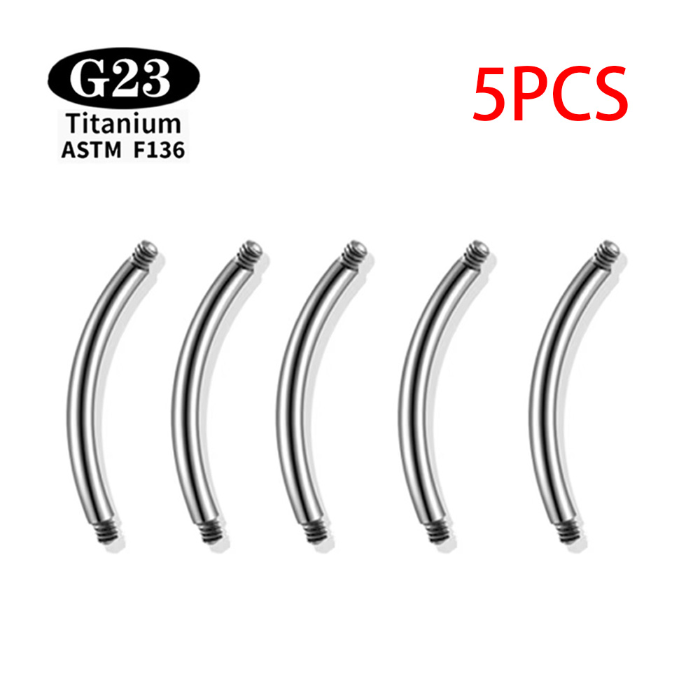 5 Pcs/Lot ASTM F136 Titanium I - Body Jewelry Internally Threaded recensione e prezzo