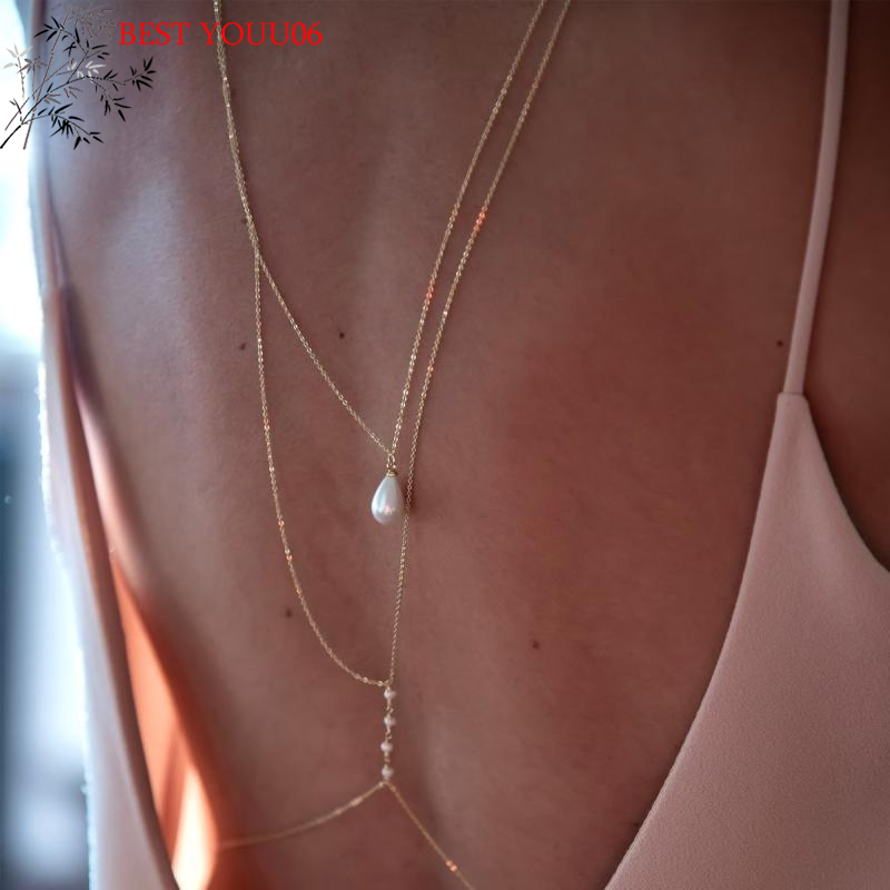 Hot Simple Multilayer Pearl Ba - Body Jewelry Back recensione e prezzo
