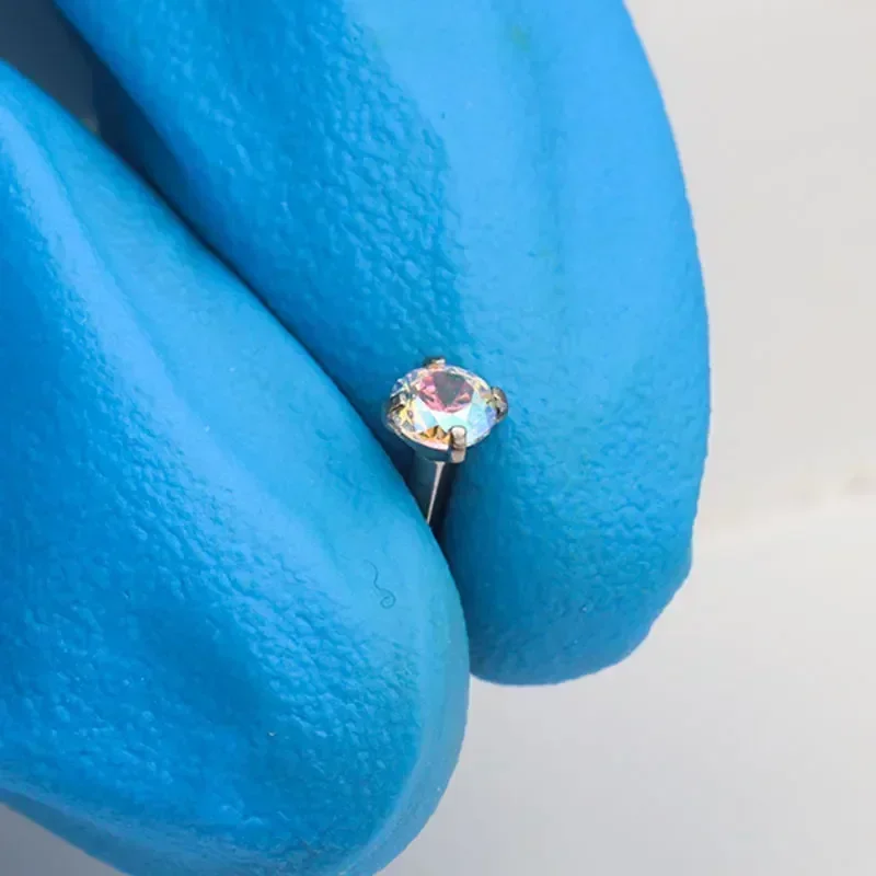 1Pcs G23 Titanium Piercing CZ  - Zoor Body Jewelry recensione e prezzo